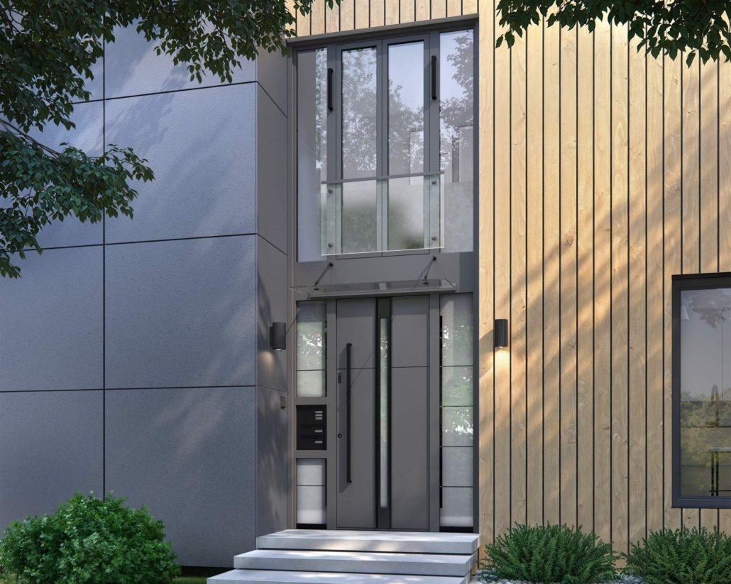 Vhodna vrata z obilico svetlobe